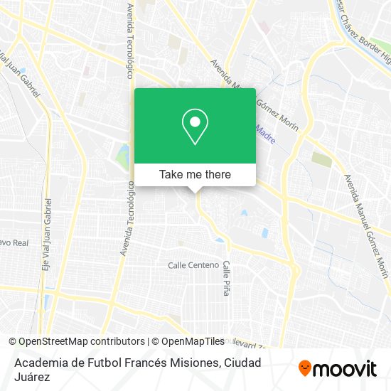 Academia de Futbol Francés Misiones map