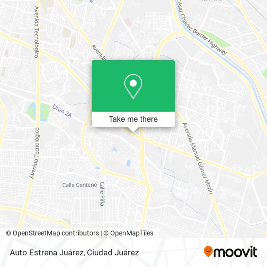 Auto Estrena Juárez map
