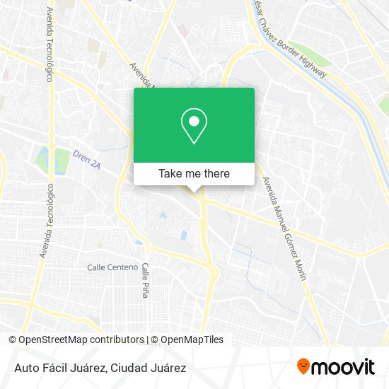 Auto Fácil Juárez map