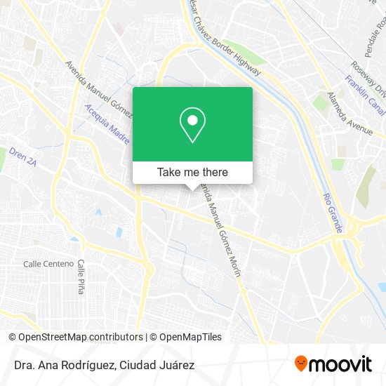 Dra. Ana Rodríguez map