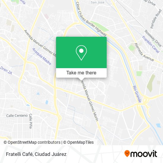 Fratelli Café map