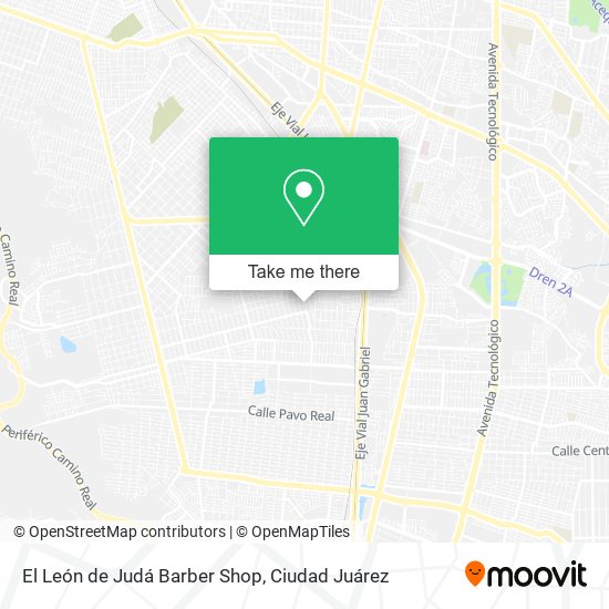 El León de Judá Barber Shop map