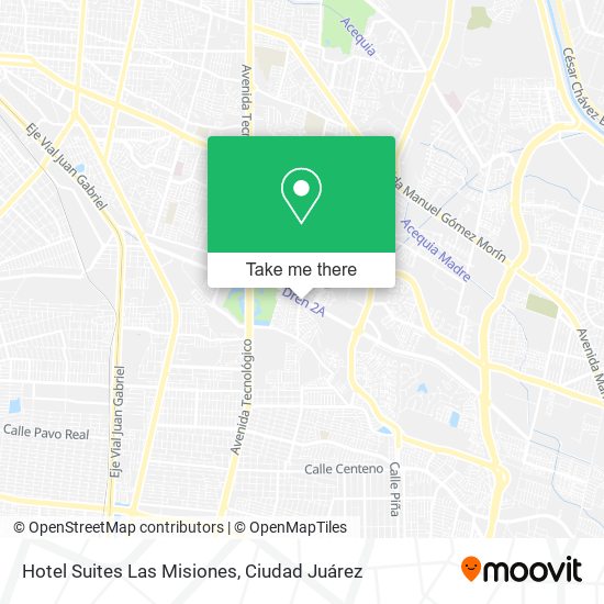 Hotel Suites Las Misiones map