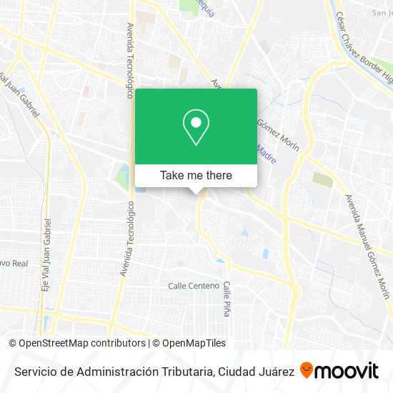Mapa de Servicio de Administración Tributaria