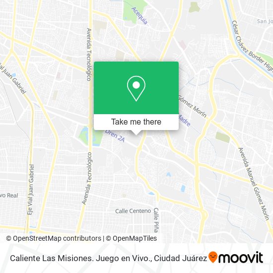 Mapa de Caliente Las Misiones. Juego en Vivo.