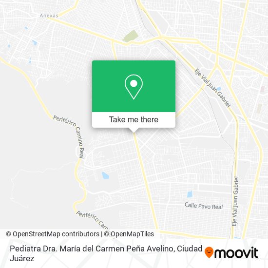 Pediatra Dra. María del Carmen Peña Avelino map