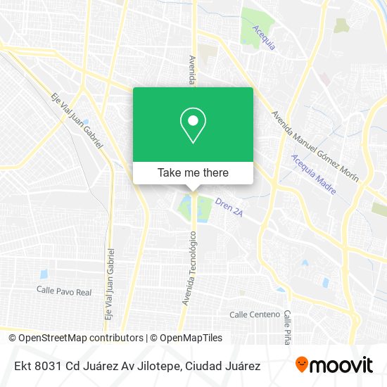 Mapa de Ekt 8031 Cd Juárez Av Jilotepe