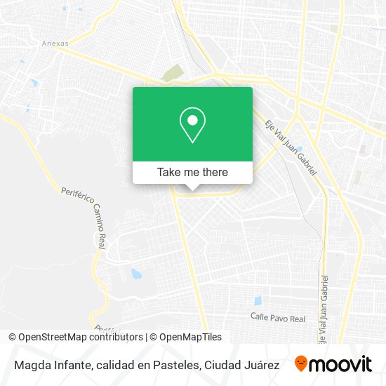 Mapa de Magda Infante, calidad en Pasteles