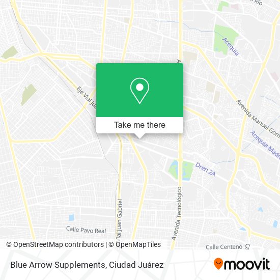 Blue Arrow Supplements map