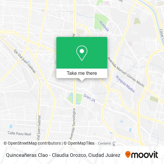 Mapa de Quinceañeras Clao - Claudia Orozco