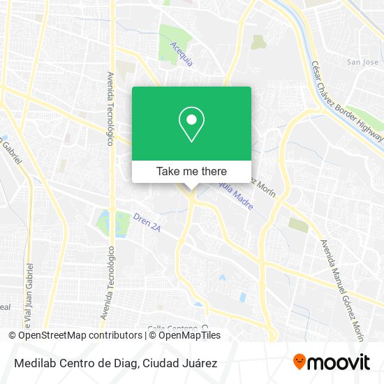 Mapa de Medilab Centro de Diag