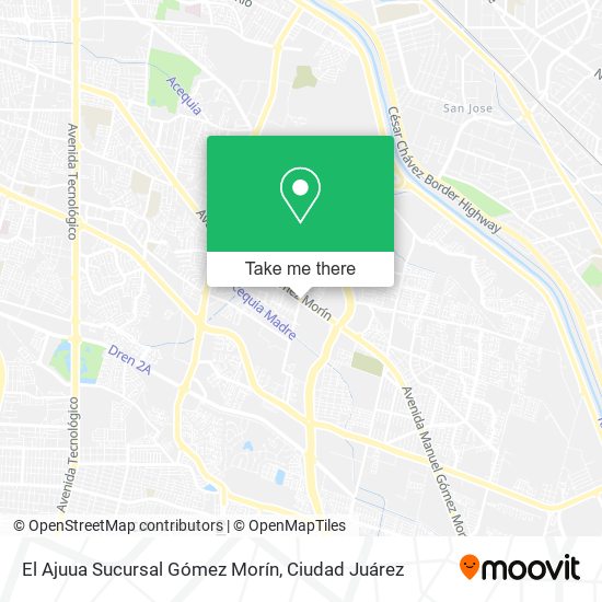 El Ajuua Sucursal Gómez Morín map