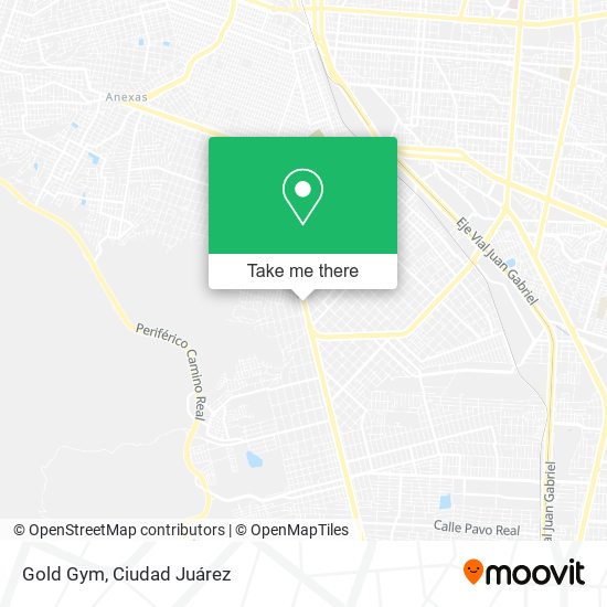Mapa de Gold Gym