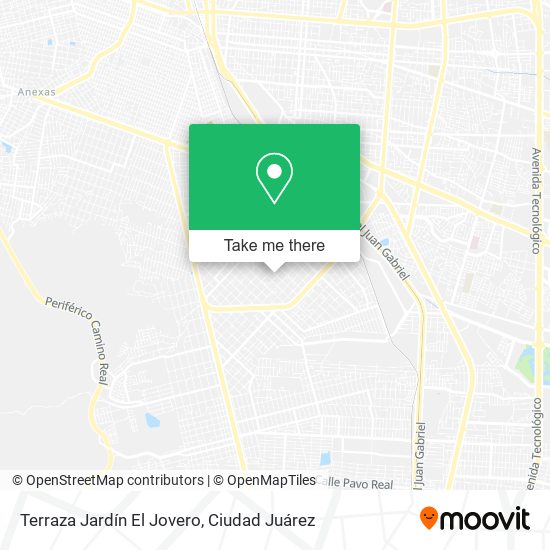 Terraza Jardín El Jovero map
