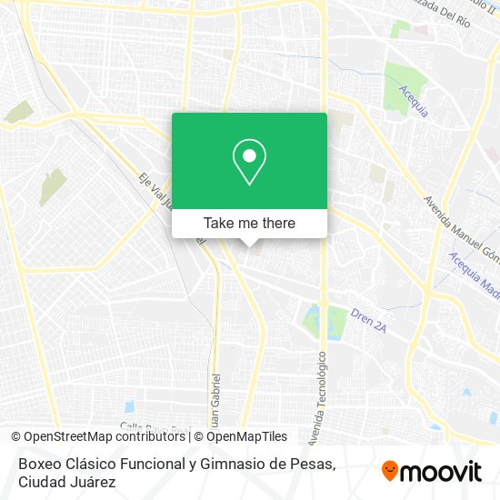 Mapa de Boxeo Clásico Funcional y Gimnasio de Pesas