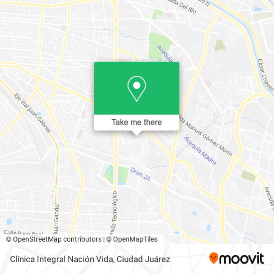 Clínica Integral Nación Vida map