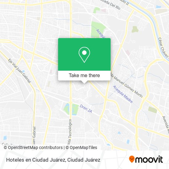 Hoteles en Ciudad Juárez map