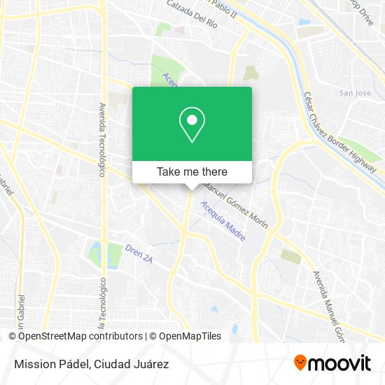 Mission Pádel map
