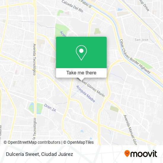Dulcería Sweet map
