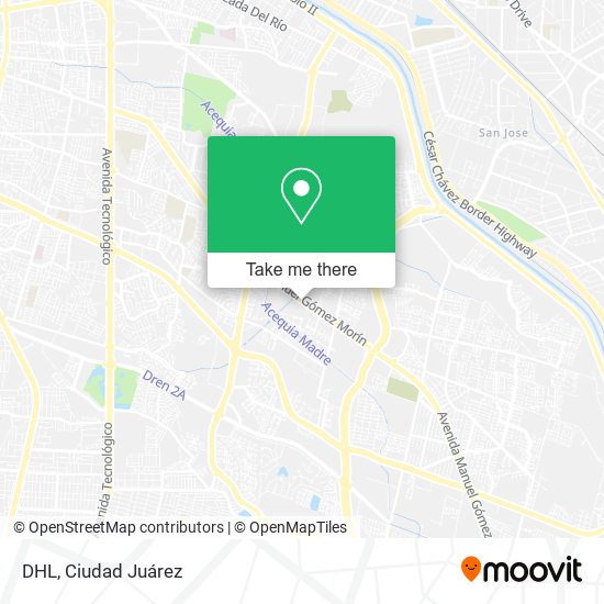 Mapa de DHL