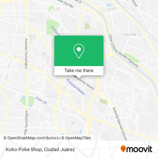 Koko Poke Shop map
