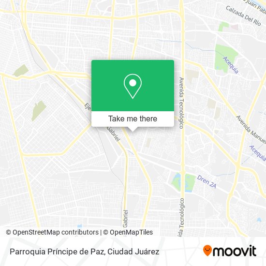 Mapa de Parroquia Príncipe de Paz