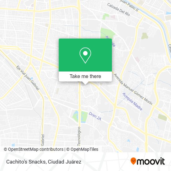 Mapa de Cachito's Snacks