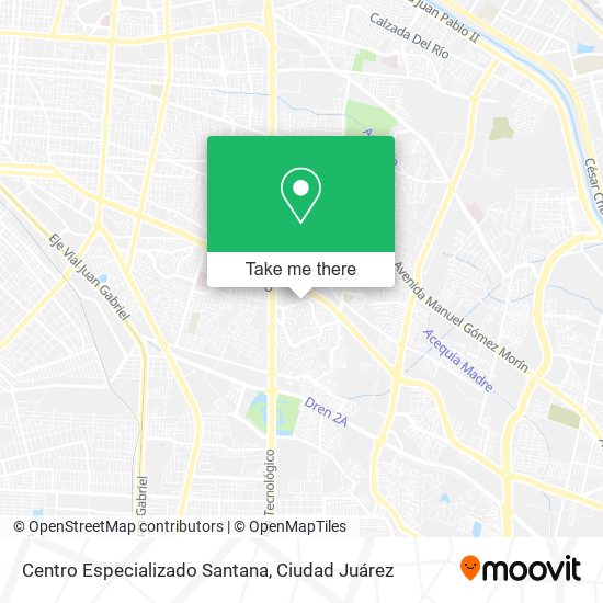 Centro Especializado Santana map
