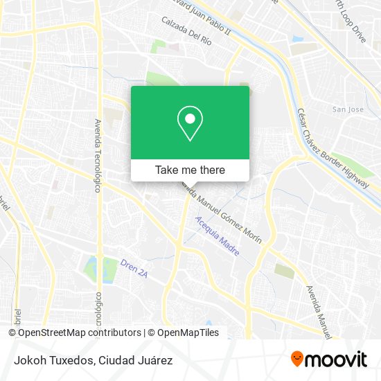 Jokoh Tuxedos map