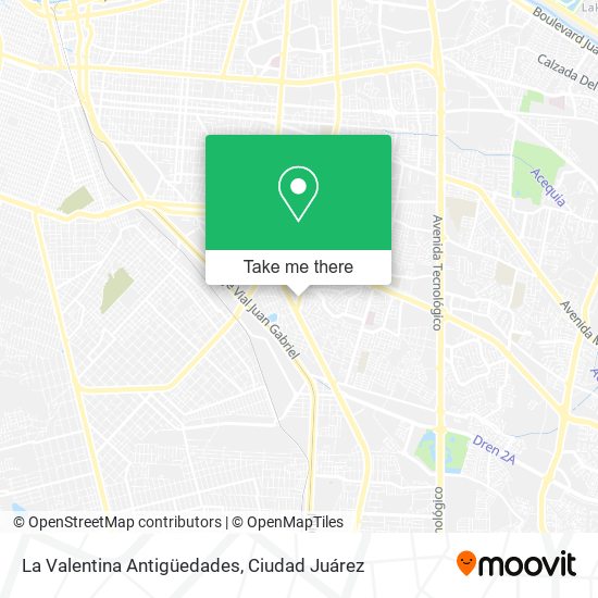 Mapa de La Valentina Antigüedades