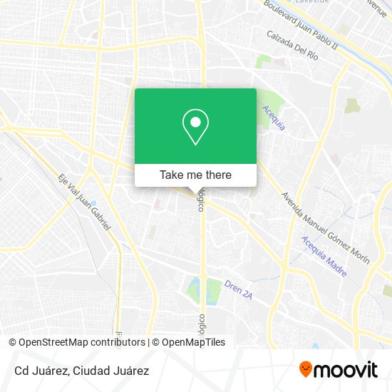 Cd Juárez map