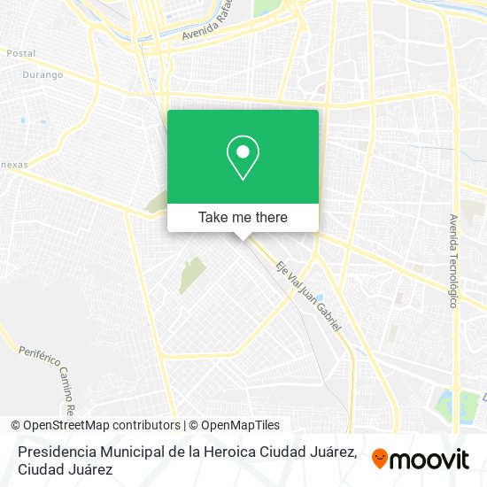Presidencia Municipal de la Heroica Ciudad Juárez map