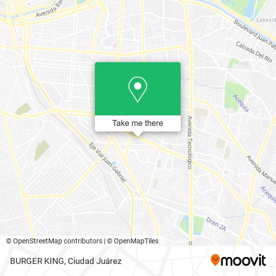 BURGER KING map