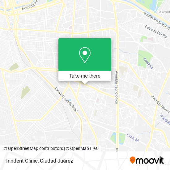 Inndent Clinic map