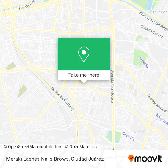 Meraki Lashes Nails Brows map