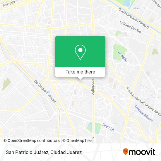Mapa de San Patricio Juárez