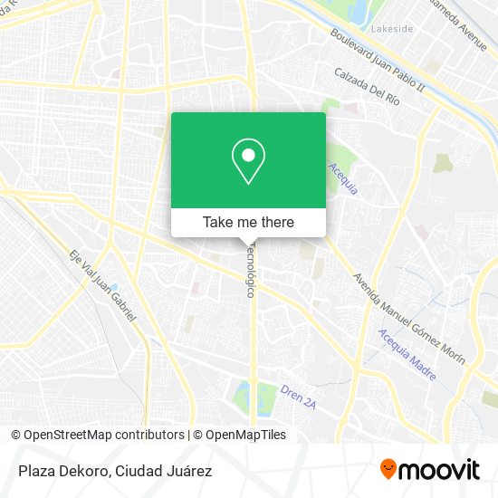 Plaza Dekoro map