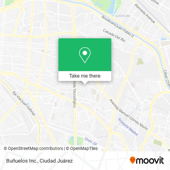Buñuelos Inc. map