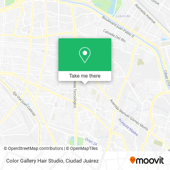 Color Gallery Hair Studio map