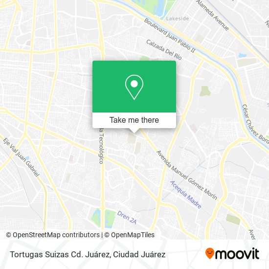 Mapa de Tortugas Suizas Cd. Juárez