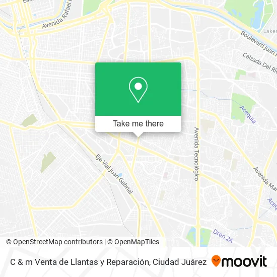 C & m Venta de Llantas y Reparación map