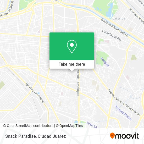 Mapa de Snack Paradise