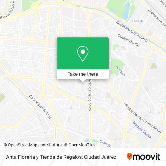 Anta Florería y Tienda de Regalos map