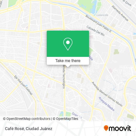 Mapa de Café Rosé