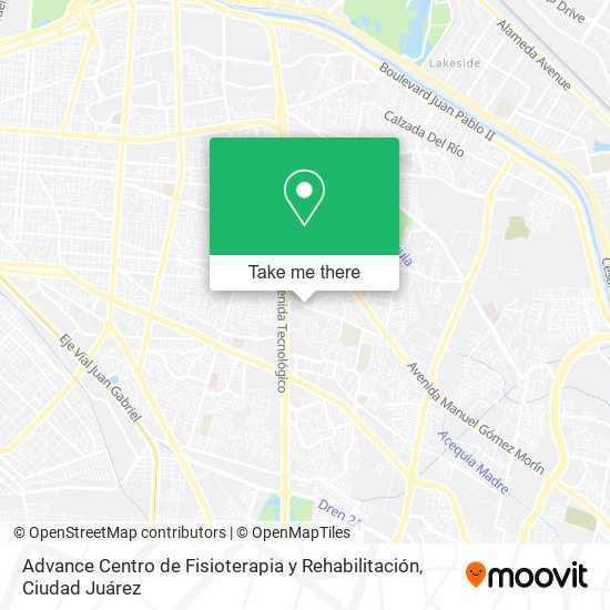 Advance Centro de Fisioterapia y Rehabilitación map