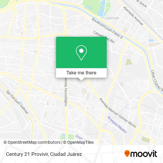 Mapa de Century 21 Provivir
