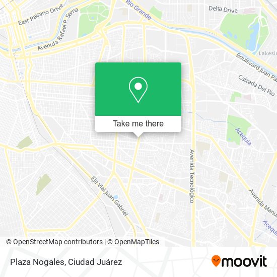 Plaza Nogales map