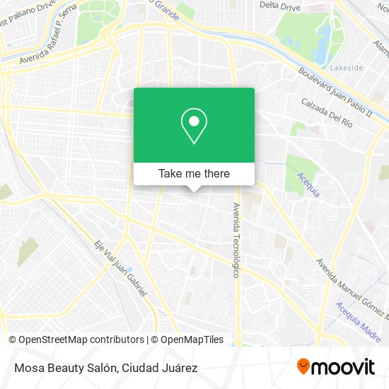 Mosa Beauty Salón map
