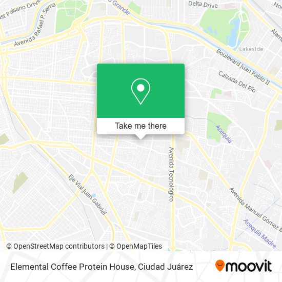 Mapa de Elemental Coffee Protein House