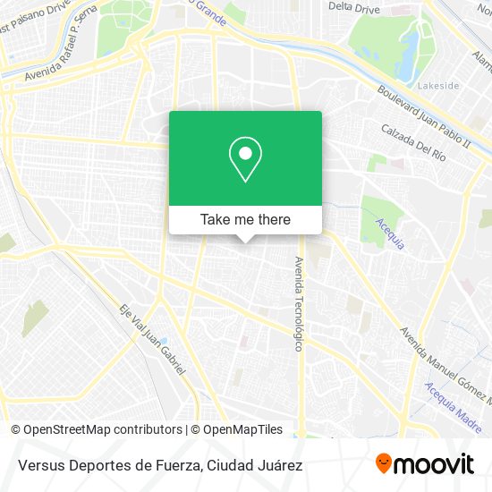 Mapa de Versus Deportes de Fuerza